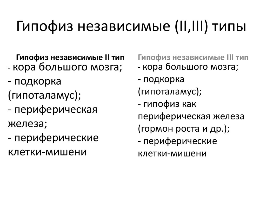 Гипофиз относится к железам внутренней секреции