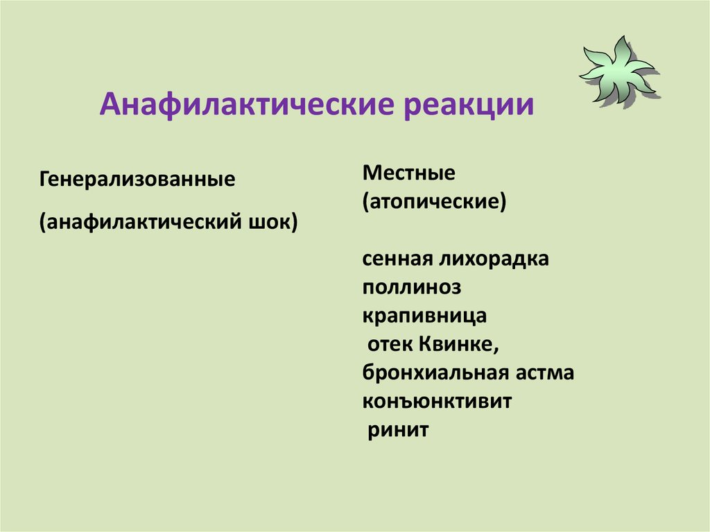 Анафилактическая реакция. Анафелаксическая реакции. Анаферогическая реакция.