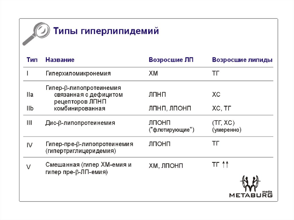 Гиперлипидемия 2а. Классификация гиперлипидемий воз. Типы гиперлипидемий вызывающих атеросклероз таблица. Типы липопротеинемии. Гиперлипопротеинемия типы.