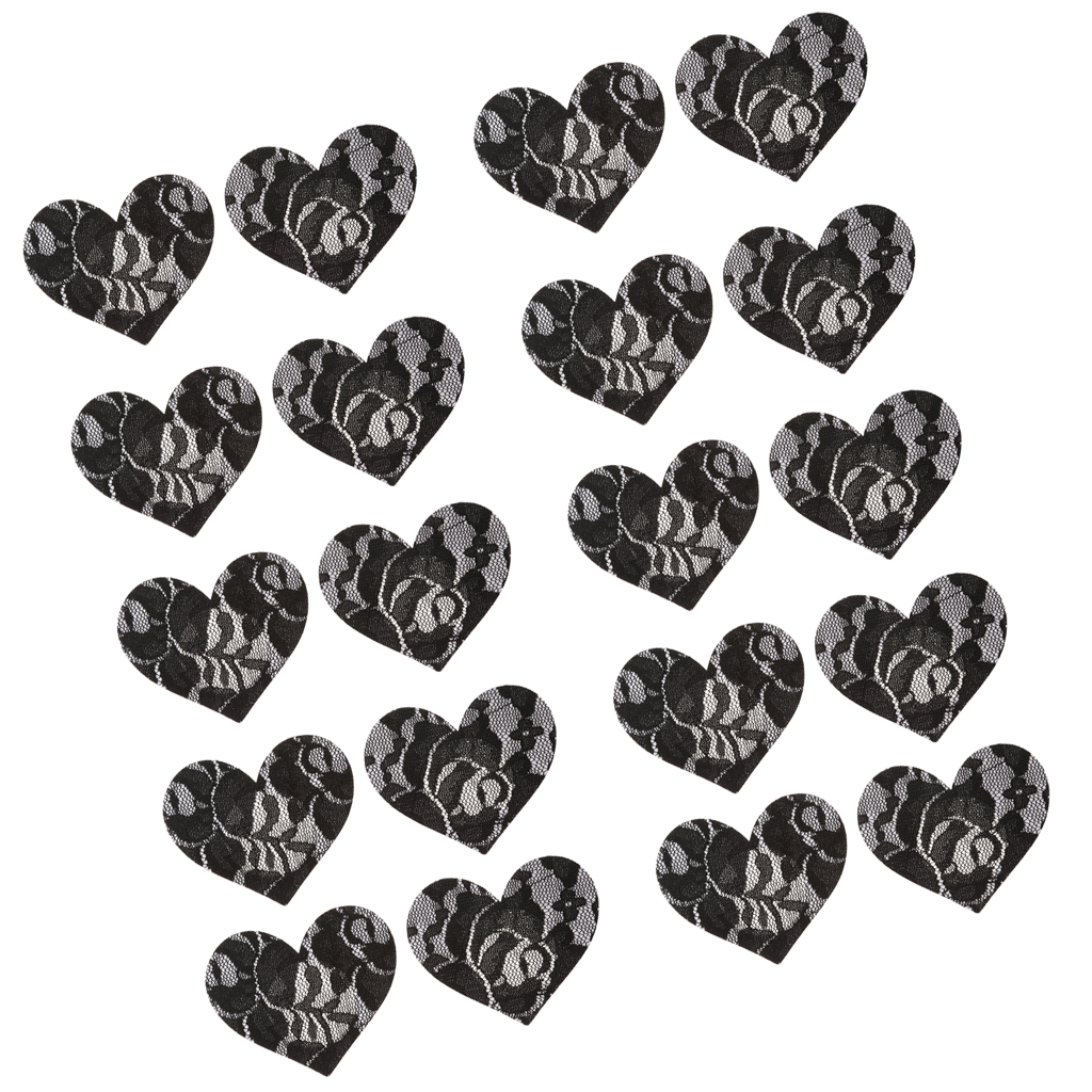 10 Pairs Heart Womens Sexy Pasties Disposable Pasty Set Stain Nipple Cover Intimates Accessories