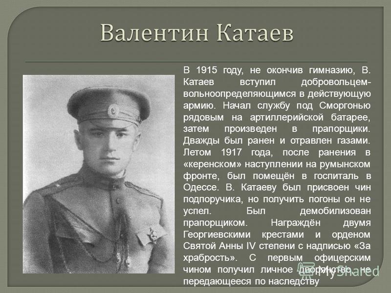 Солдаты расположившиеся катаев. Родители Катаева.