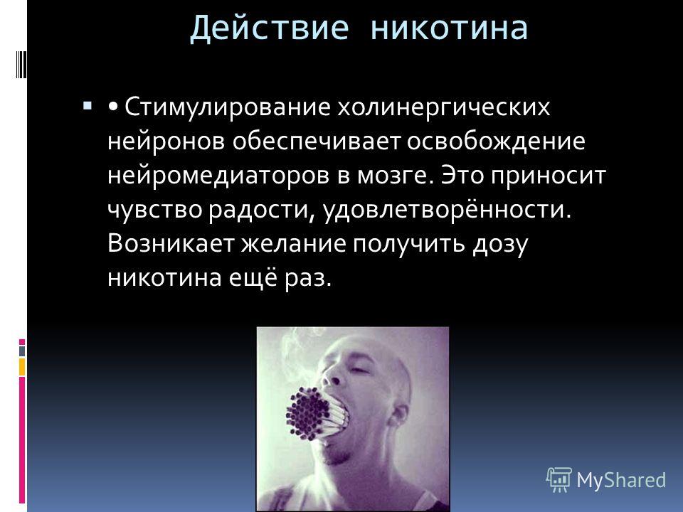 Как действует никотиновая. Эффекты никотина. Механизмы воздействия никотина на нервные клетки. Эффект от никотина.