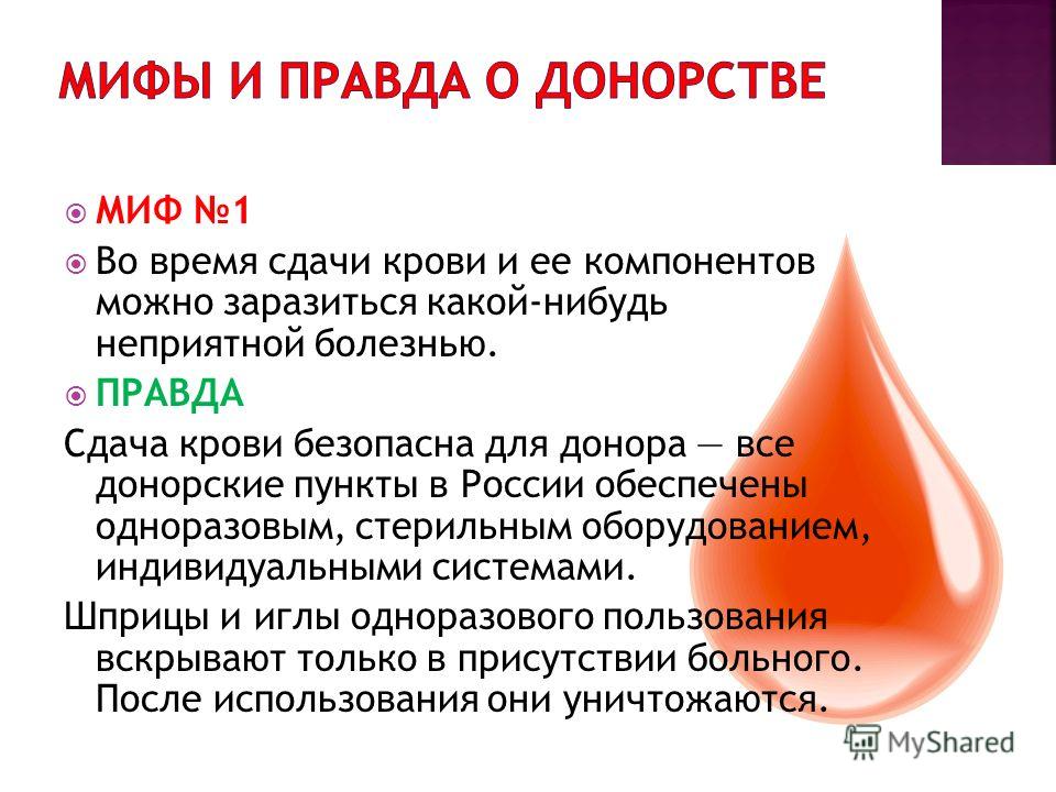 Сдать донорскую. Мифы о донорстве крови. Донорство презентация. Презентация на тему донорство крови. После донорства крови.