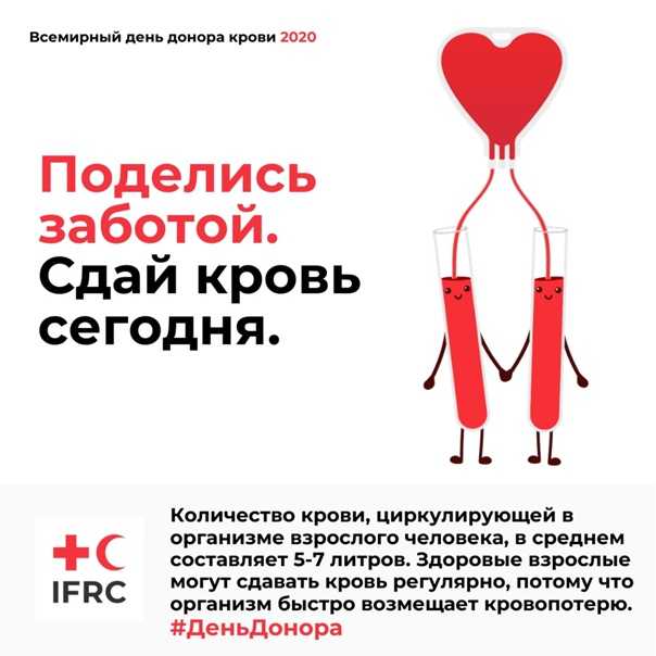 Объявление о донорстве крови