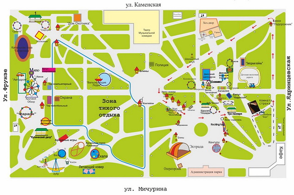 Сквер карта. Карта центрального парка Новосибирск. План центрального парка в Новосибирске. Центральный парк Новосибирск карта. Карта центрального парка Ставрополь.