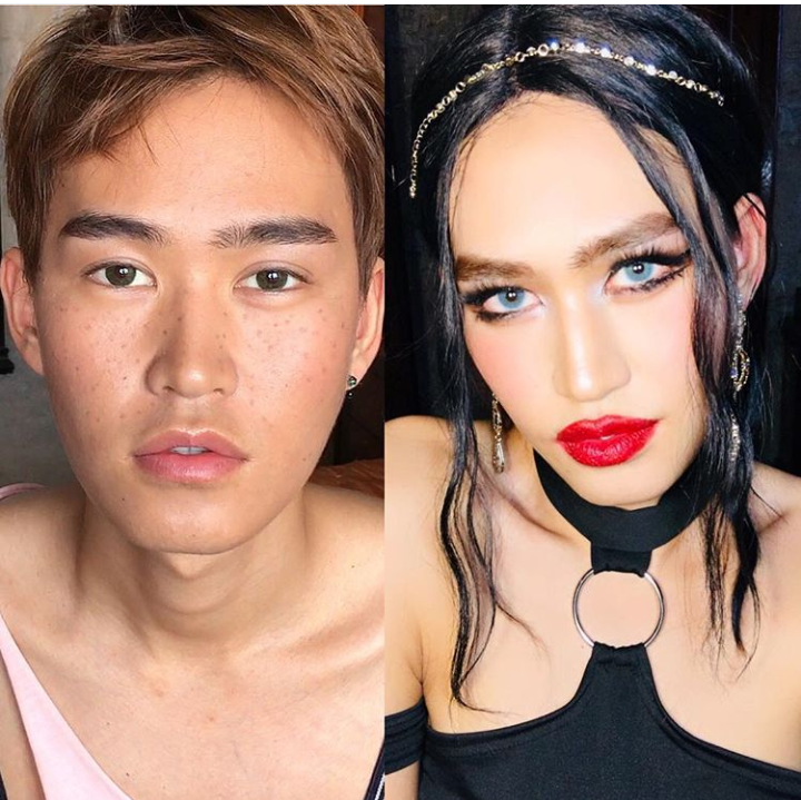 Перевоплощение в женщину. Из мужчины в женщину. Трансгендерная внешность. Тайские мужчины сменившие пол.