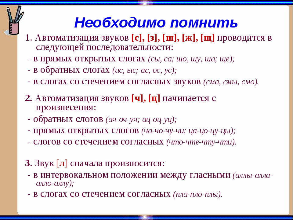 Постановка звуков для начинающих логопедов в какой последовательности с картинками