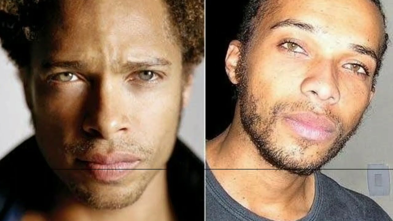 Смена цвета глаз. Gary Dourdan before and after.