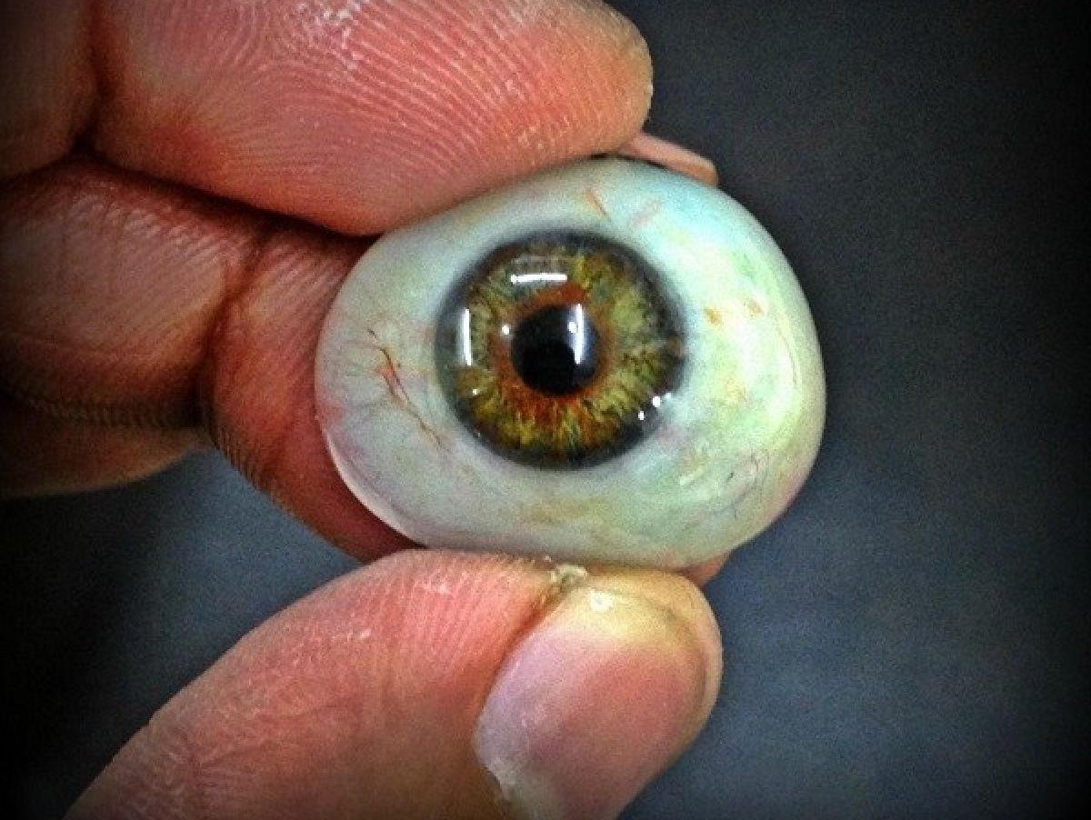 Искусственный стеклянный глаз протез